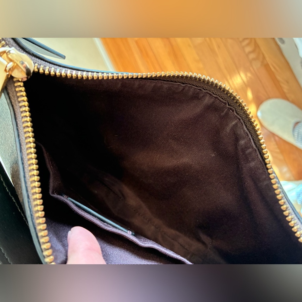 Coach Mini Payton Hobo Bag In Signature Canvas Brown and black - Picture 8 of 9